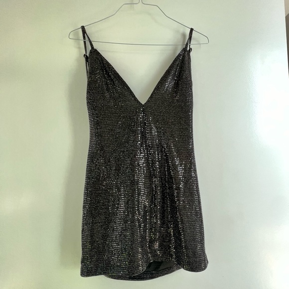 SLA THE LABEL BLACK SEQUIN DRESS - Picture 6 of 9